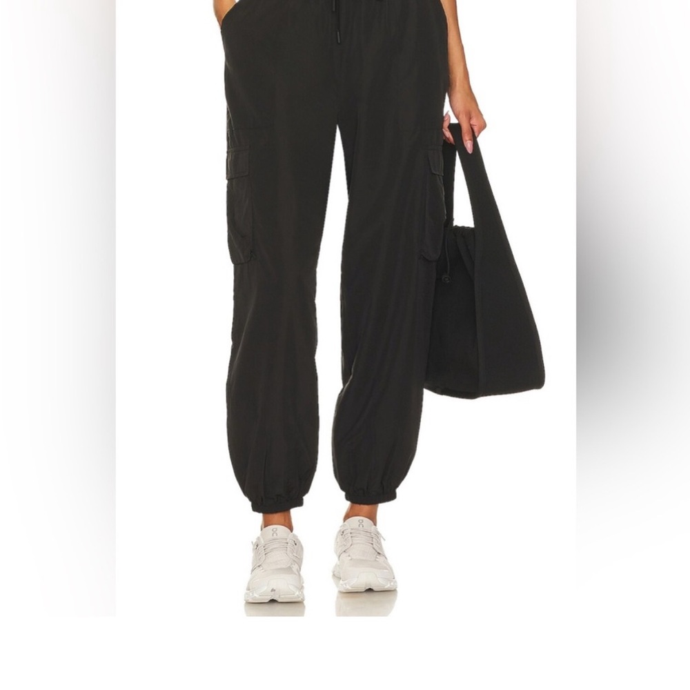 Black Cargo Jogger Pants